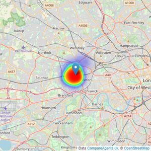 Rolfe East - Ealing listings heatmap