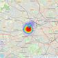 Rolfe East - Ealing listings heatmap