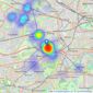 Rolfe East - Northfield, London listings heatmap