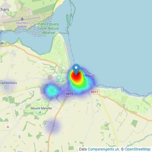 Rollos - St Andrews listings heatmap