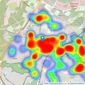 Romans - Aldershot listings heatmap