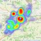 Romans - Basingstoke listings heatmap