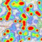 Romans - Bracknell listings heatmap