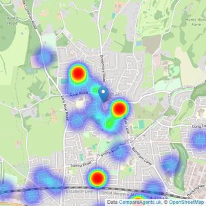 Romans - Burnham listings heatmap