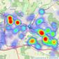 Romans - High Wycombe listings heatmap