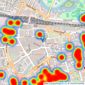 Romans - Reading listings heatmap