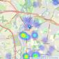 Romans - Uxbridge listings heatmap