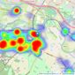 Romans - Windsor listings heatmap