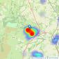 Rook Matthews Sayer - Alnwick listings heatmap