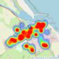 Rook Matthews Sayer - Amble listings heatmap