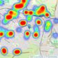 Rook Matthews Sayer - Gosforth listings heatmap