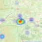 Rook Matthews Sayer - Hexham listings heatmap