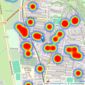 Rook Matthews Sayer - Jesmond listings heatmap