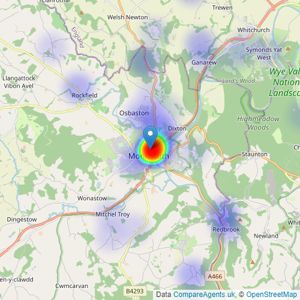 Roscoe Rogers & Knight - Monmouth listings heatmap