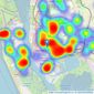 Ross Estate Agencies - Barrow In Furness listings heatmap