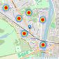 Ross Hand Estate Agents - Hampton Wick listings heatmap