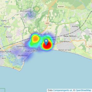 Ross Nicholas & Co - Highcliffe listings heatmap