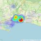 Ross Nicholas & Co - Highcliffe listings heatmap