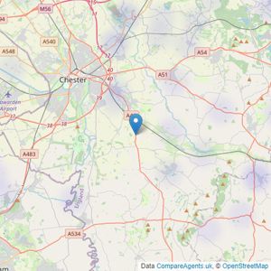 Rostons - Hatton Heath listings heatmap