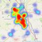 Round & Jackson - Banbury listings heatmap