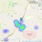 Round & Jackson - Bloxham listings heatmap