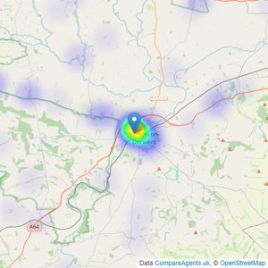 Rounthwaite & Woodhead - Malton listings heatmap