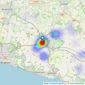 Rowland Gorringe - Lewes listings heatmap