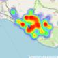 Rowland Gorringe - Seaford listings heatmap