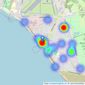 RPS Estate & Letting Agents - Lee on the Solent listings heatmap