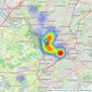 Rupert Oliver Property Agents - Clifton listings heatmap