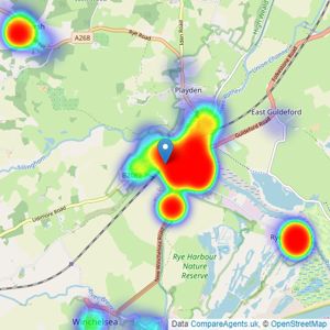 Rush Witt & Wilson - Rye listings heatmap