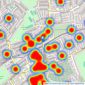 Russell Collins - Ealing - Sales listings heatmap