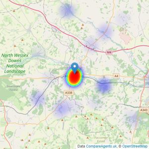 Russell Marshall - Hungerford listings heatmap