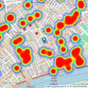 Russell Simpson - Chelsea listings heatmap