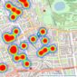 Russell Simpson - Kensington listings heatmap