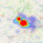 Russen & Hill Estate Agents - Costessey listings heatmap