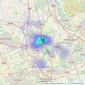 Rutter Green - Wigan listings heatmap