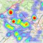 Ryder & Dutton - Huddersfield listings heatmap