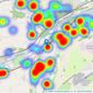 Ryder & Dutton - Linthwaite listings heatmap