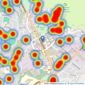 Ryder & Dutton - Royton listings heatmap