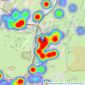 Ryder & Dutton - Uppermill listings heatmap