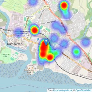 S B Property - Dumbarton listings heatmap