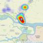 S J Warren - Burnham-On-Crouch listings heatmap