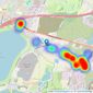 S John Homes - Colnbrook listings heatmap