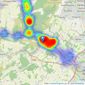 Sage and Co Property Agents - Risca listings heatmap