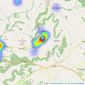 Sage Residential - Gloucestershire listings heatmap