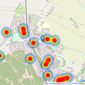 Sansome & George - Bramley listings heatmap