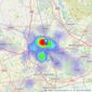 Sapphire Homes - Wigan listings heatmap