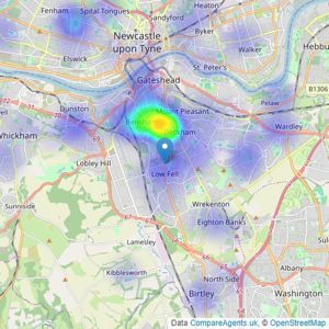 Sarah Mains - Auction listings heatmap