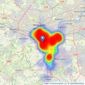 Sarah Mains Residential Sales and Lettings - Low Fell listings heatmap